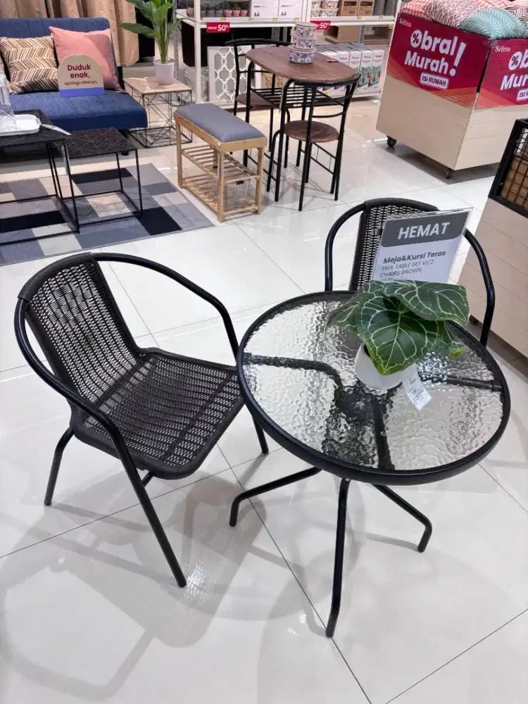 SET KURSI TAMAN CAFE TERAS SELMA INFORMA MURAH
