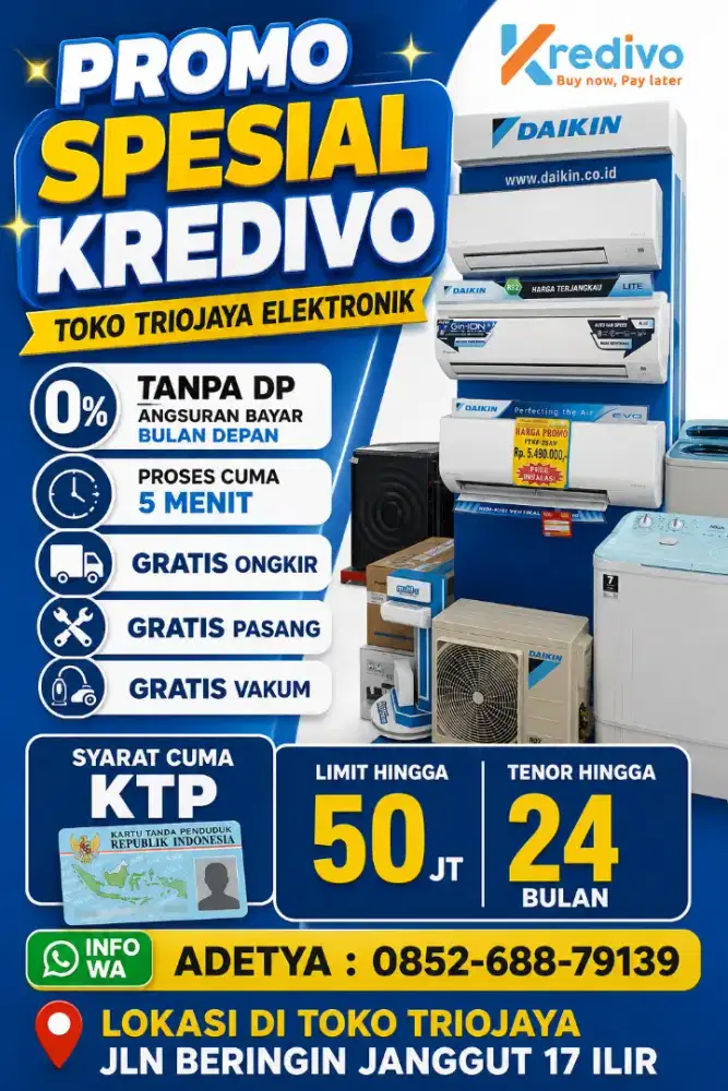 Kredit AC Daikin tanpa dp