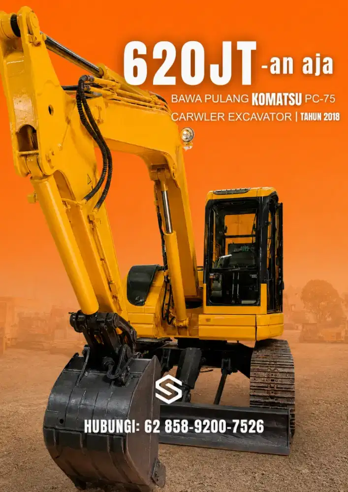 KOMATSU PC75 TAHUN 2018 620JT (62858-9200-7526)