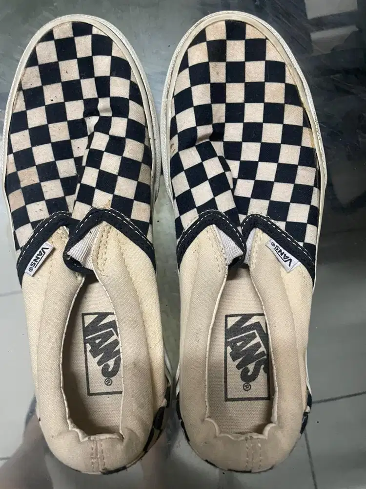 Vans classic slip on checkerboard