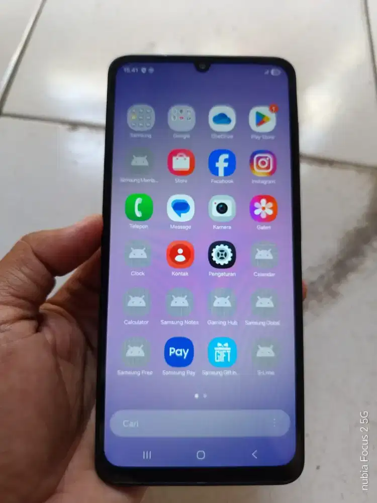 BU hp samsung galaxy A07 4+4/64 layar 6,7 lcd masih ori batere awet