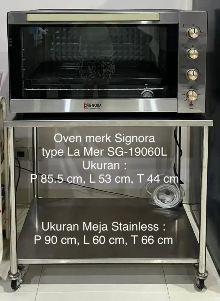 OVEN SIGNORA BESAR - SG 1906 0L BONUS MEJA STAINLESS