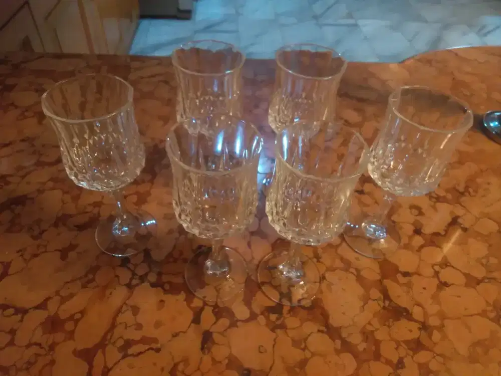 Set Gelas Bohemian Crystal 6 Pcs – Elegan & Cocok untuk Koleksi