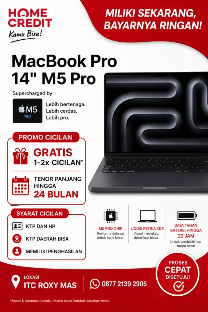 Kredit macbook pro m5pro