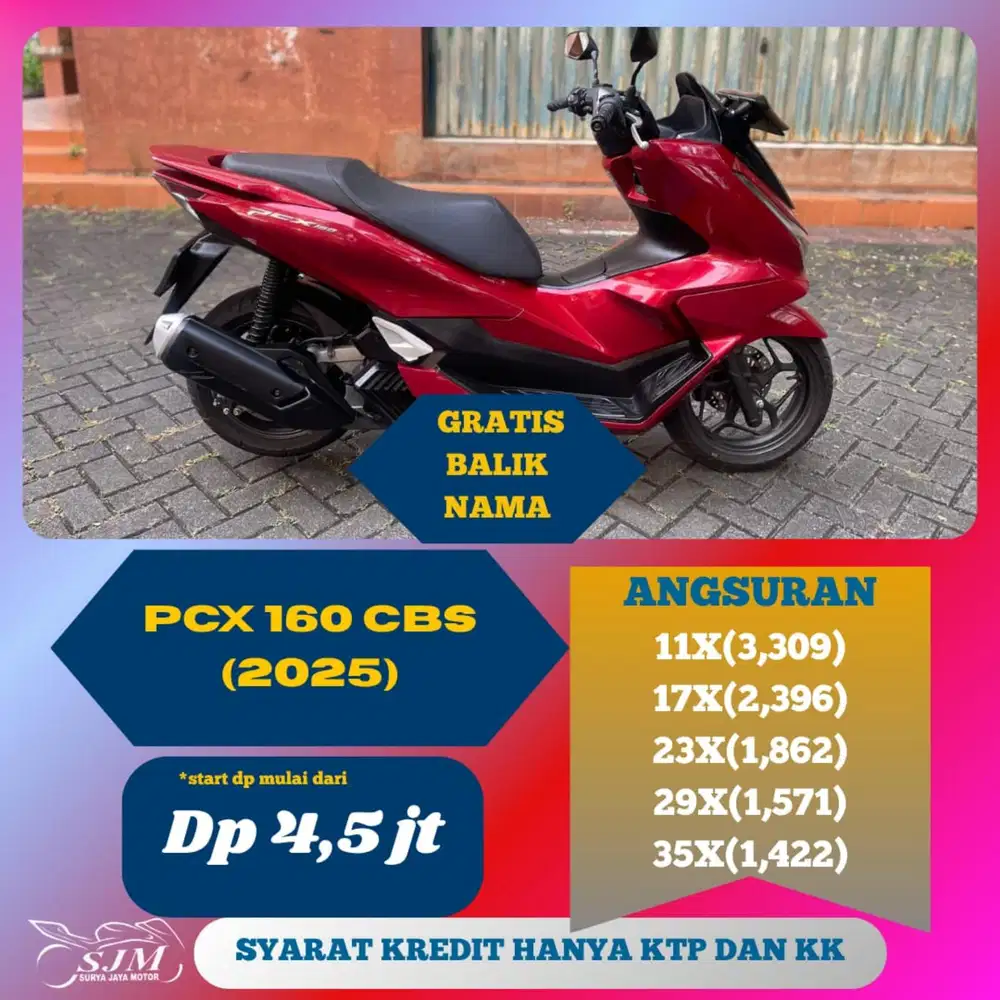 HONDA PCX 160 CBS 2025 SIAP PAKAI