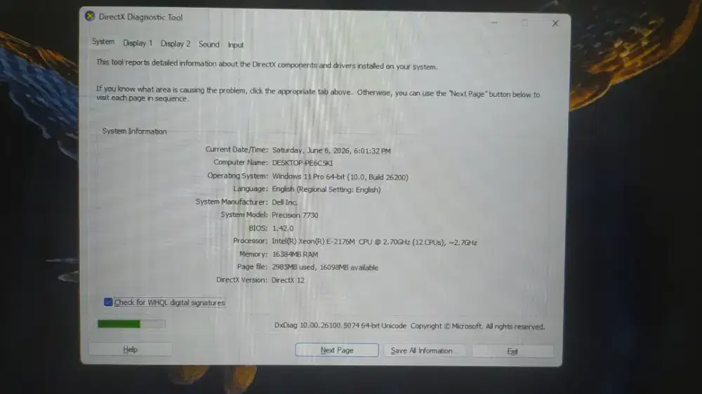 Jual Laptop Dell Precision 7730 16GB, 1TB, Dual VGA
