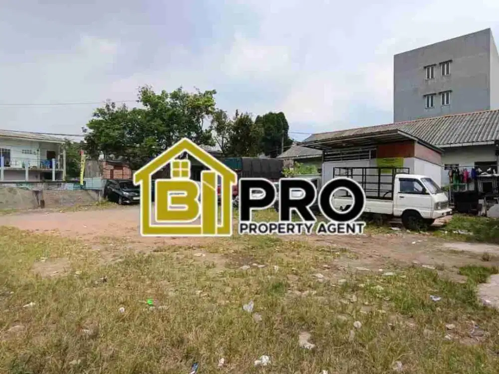 TURUN HARGA TANAH PINGGIR JL RAYA BOGOR LOKASI STRATEGIS