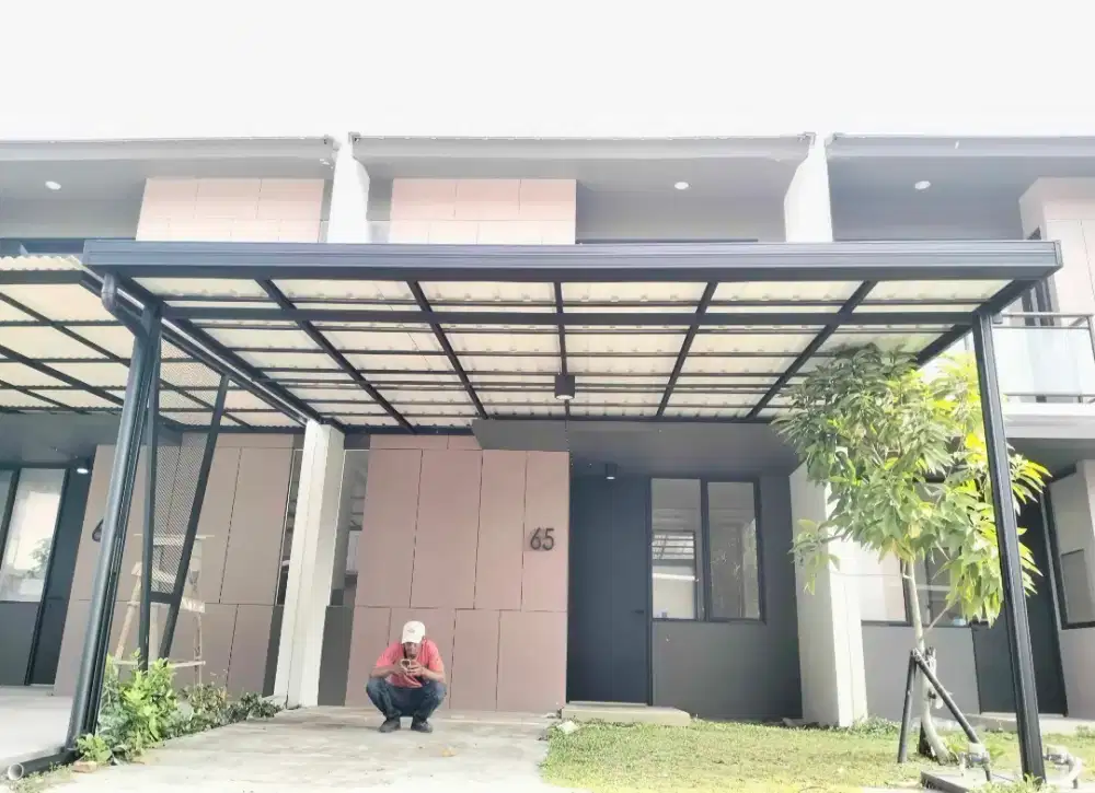 Kanopi baja ringan dan garasi