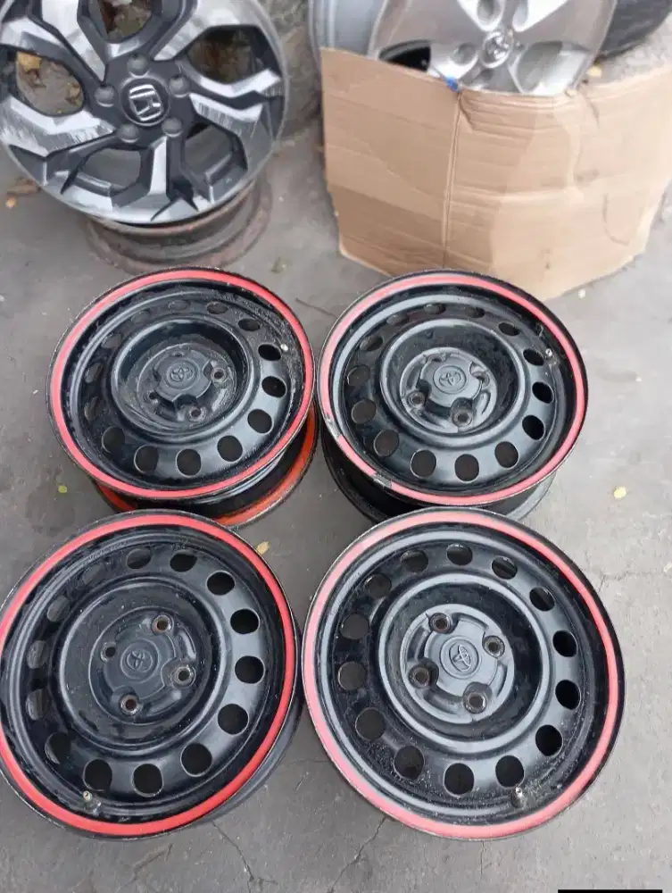 Velg kaleng besi oem original toyota great corolla
