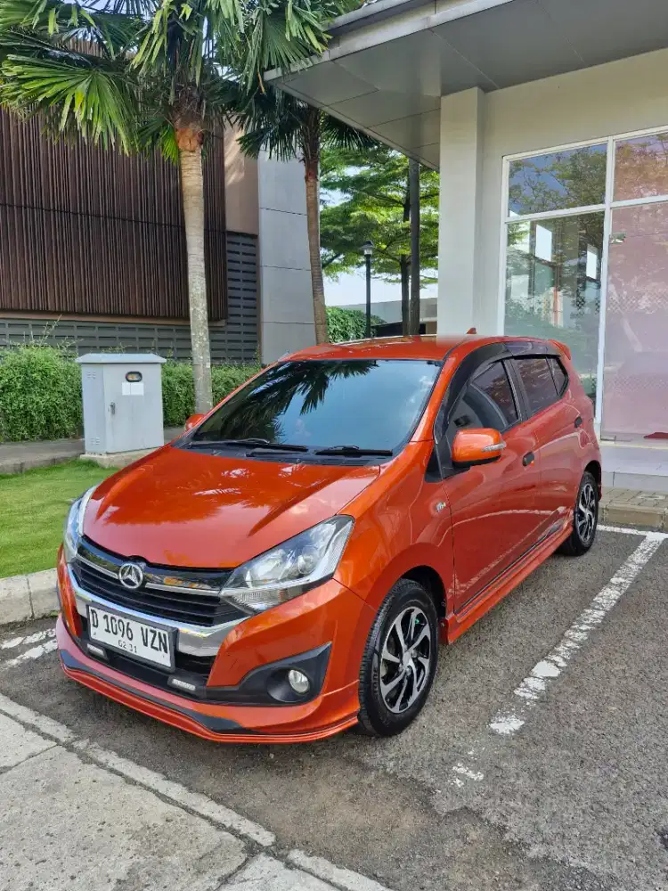 Dihatsu Ayla R 1.2 AT 2019 - Orange | KM Rendah 40 Ribu | Siap Pakai