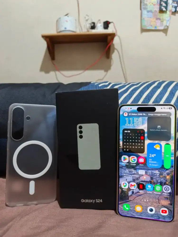 Samsung S24 Reguler Resmi SEIN Original 8+8 / 256 GB Fullset No Minus