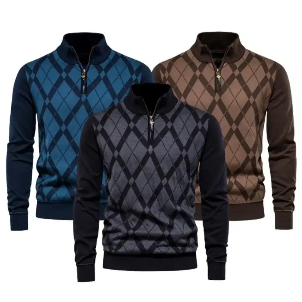 Sweater Rajut Pria Glenn Keren Bahan Tebal Rajutan Premium Quality.