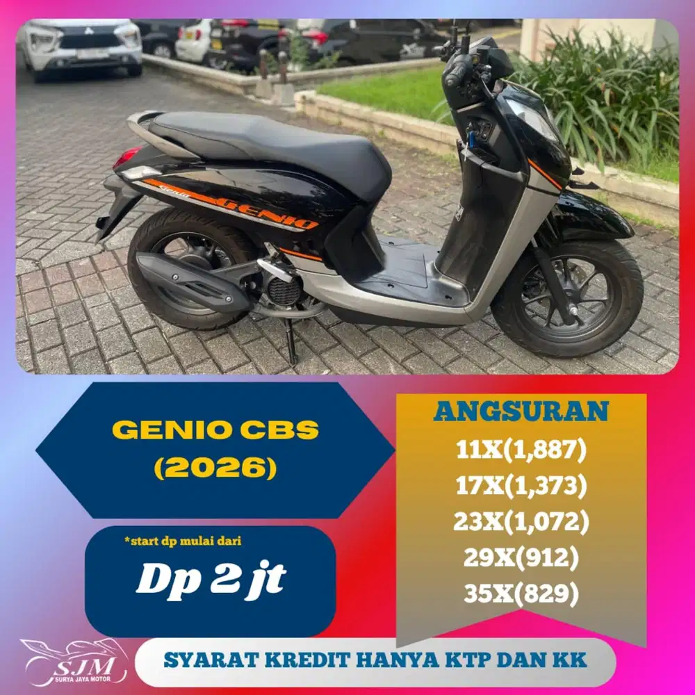 HONDA GENIO CBS 2026 MESIN HALUS