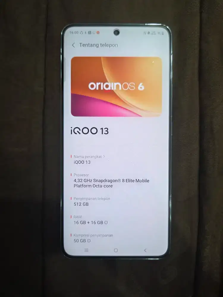 IQOO 13 5G 16/512 BEKAS