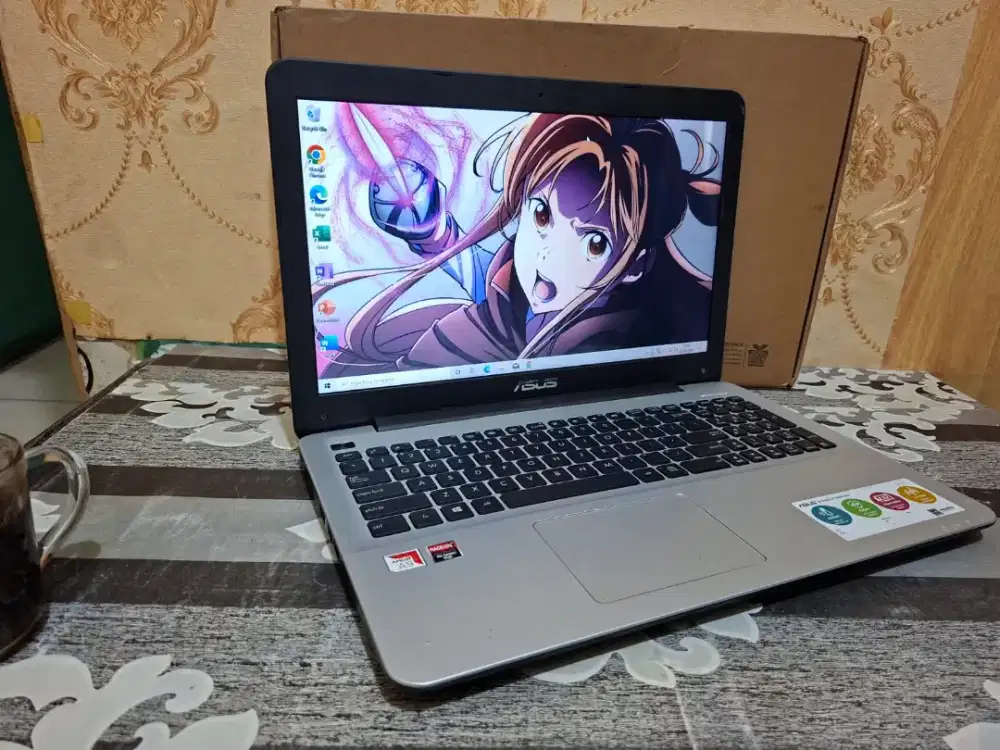 Laptop Asus X555BA Amd A9-9420 Radeon -HDD 500GB -4GB -SIAP PAKAI
