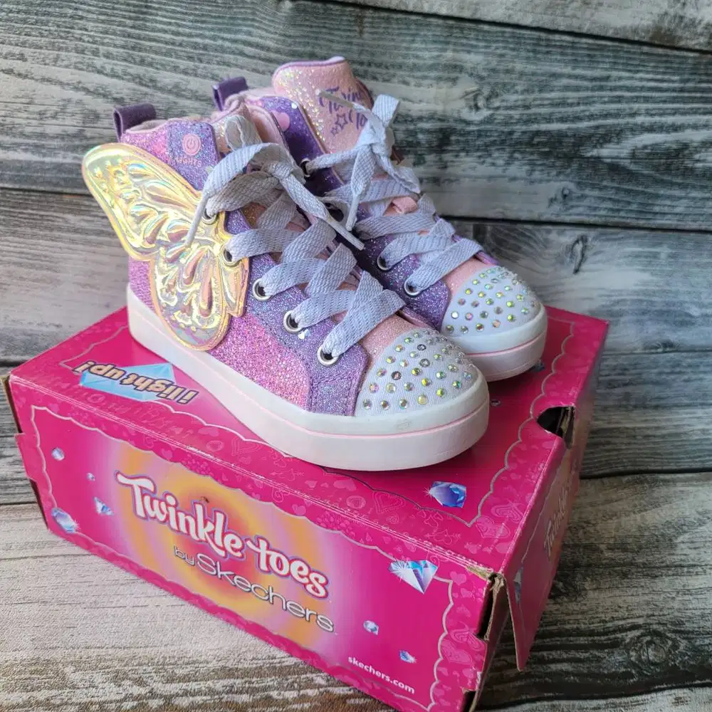 Sepatu Anak Skechers Twinkle Toes Twi-Lites Butterfly Wishes EUR 27.5