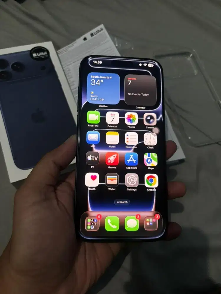 iPhone 17 Pro Max Deep Blue 256Gb Garansi Resmi