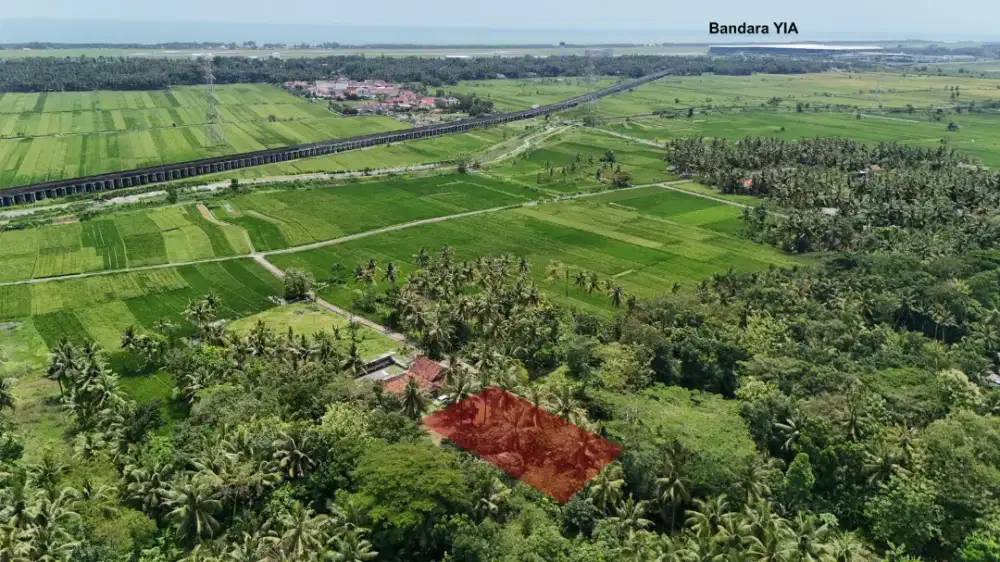 TANAH MURAH 1500M2 DEKAT BANDARA YIA