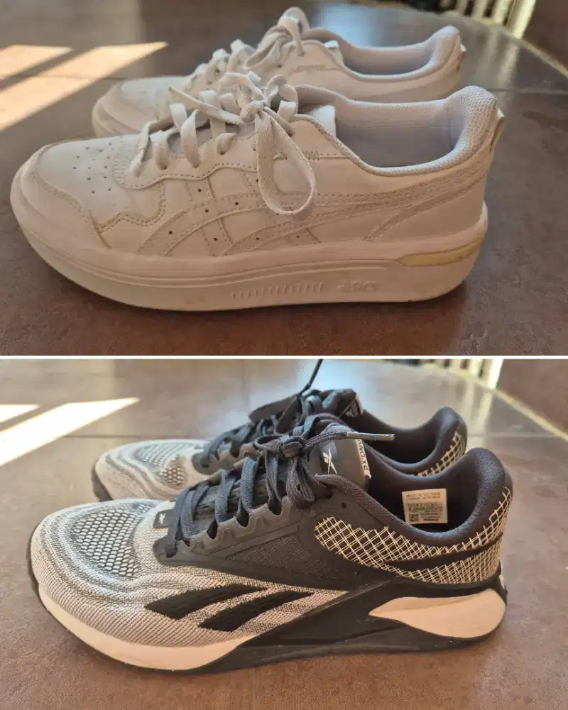 Dijual Sepatu Bekas ASICS Japan S ST & Reebok Nano X2