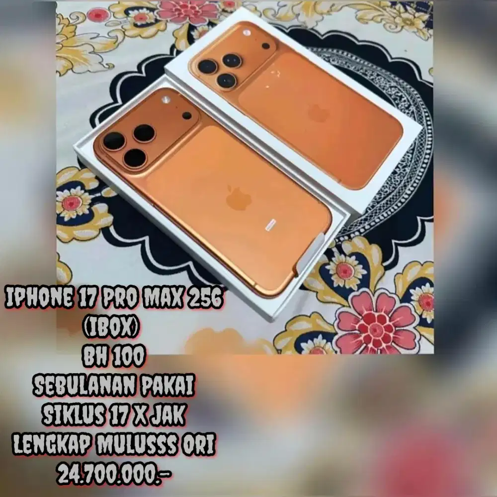 Iphone 17 Pro Max 256 (iBox) Sebulanan Pakai