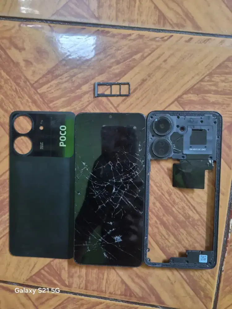 Lcd Frame + Backdoor Ori Copotan Poco C65