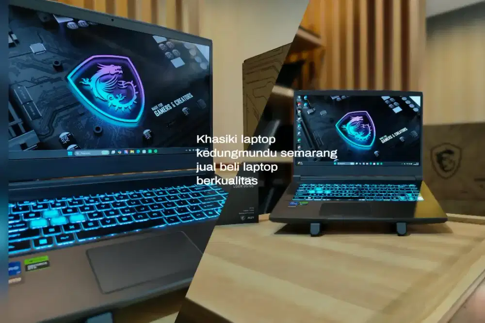 Msi Thin 15 i7 12650H Rtx Fullset garansi mulus