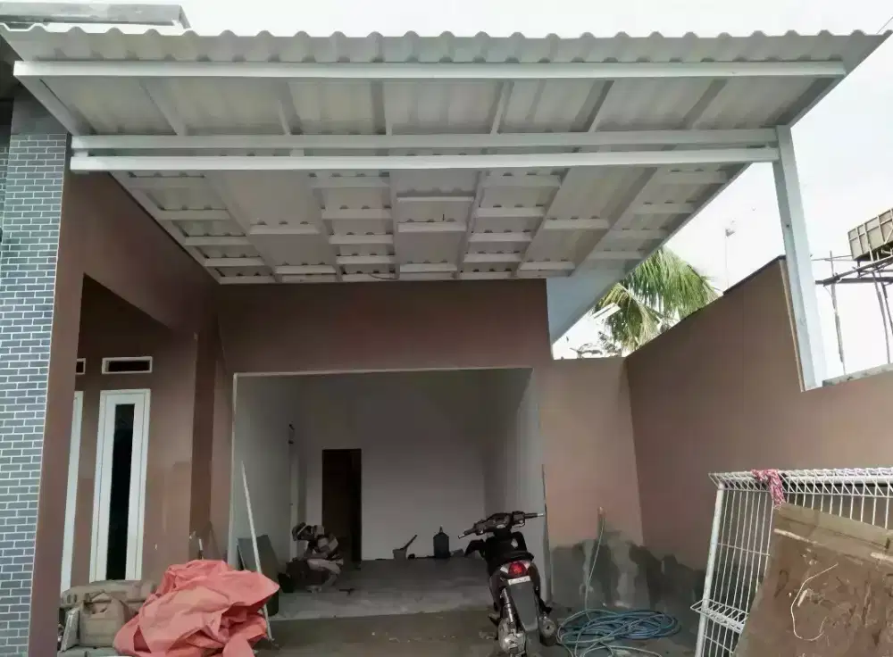 Pasang kanopi baja ringan