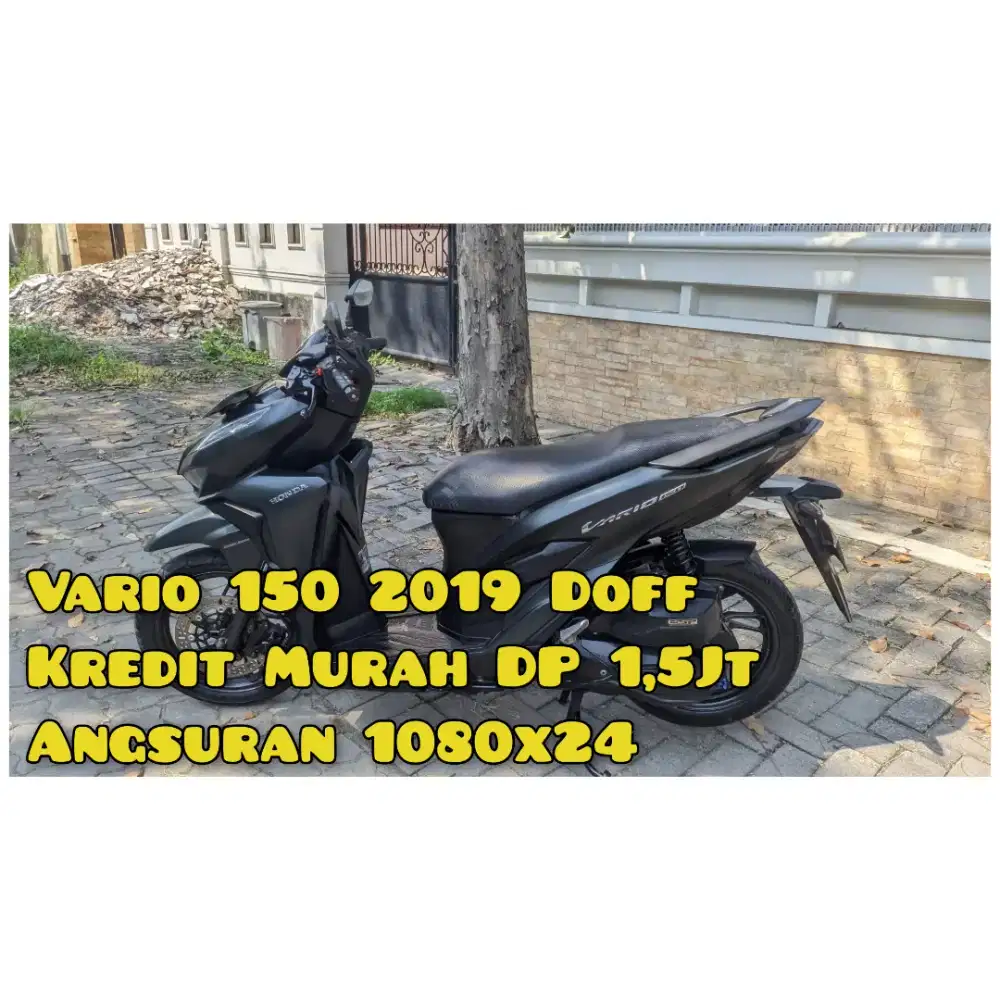 Vario 150cc 2019 Hitam Doff Mesin Sae