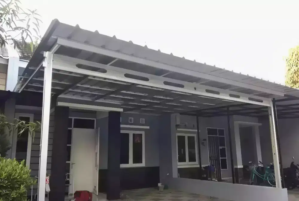 Pasang kanopi baja ringan