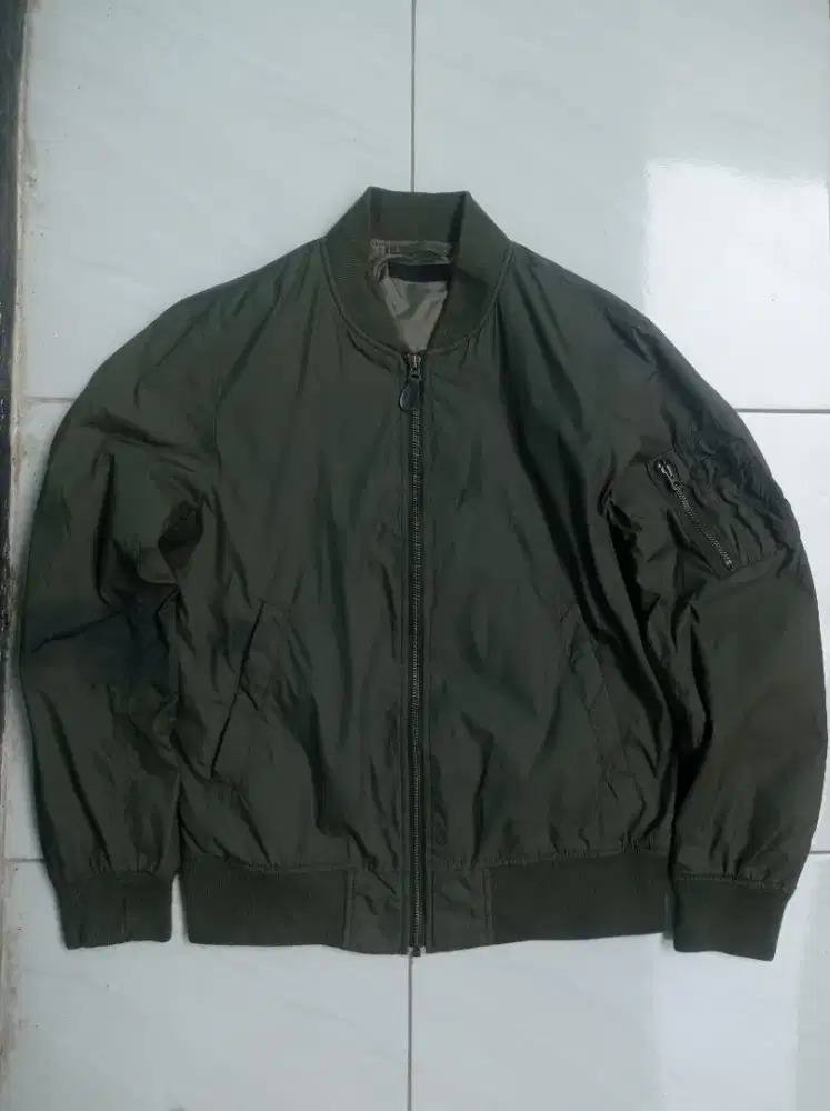 Jacket bomber army uniqlo original
