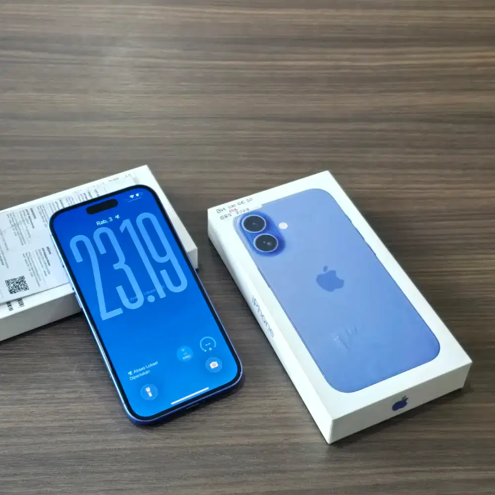 IPhone 16 128GB [Ultramarine] Garansi Resmi iBox
