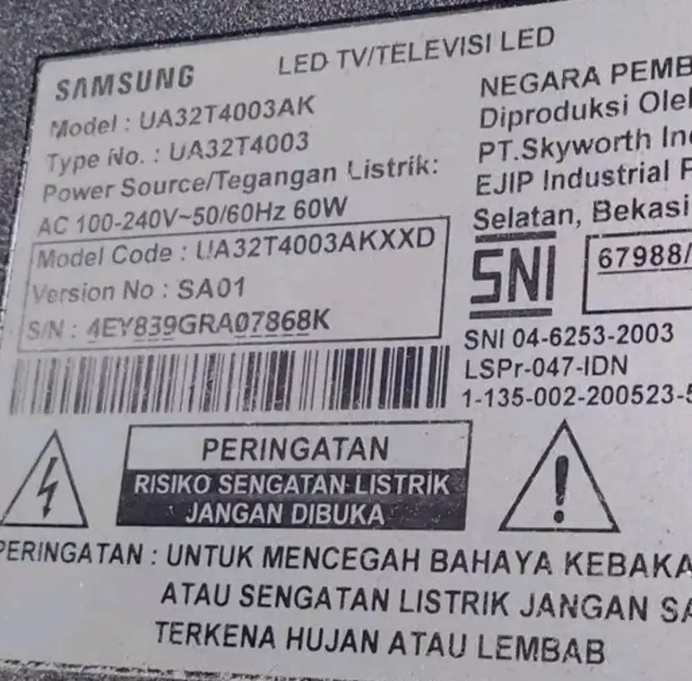 Tv led Samsung 32 inch Digital