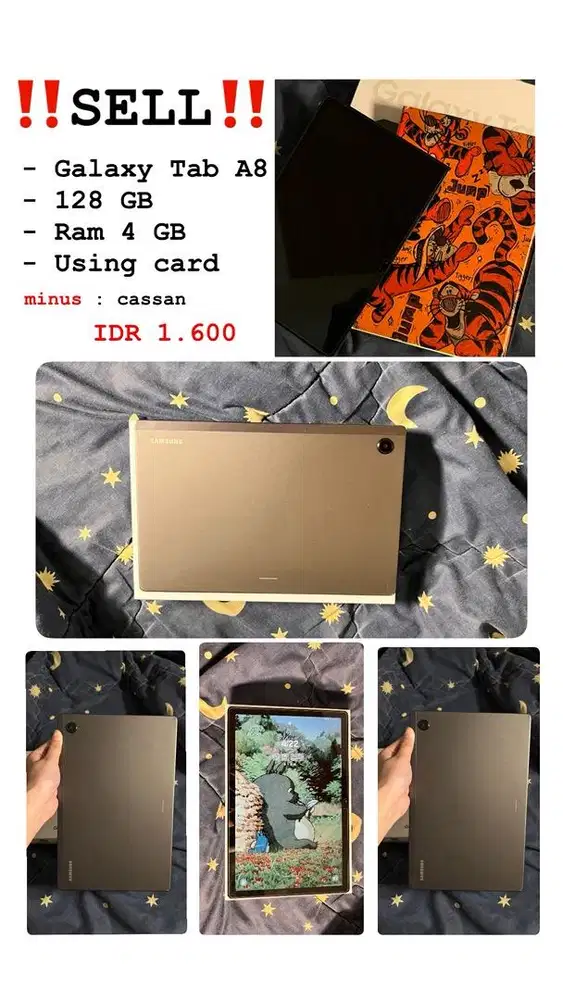 Jual Tab Samsung A8 Lite (bisa nego)