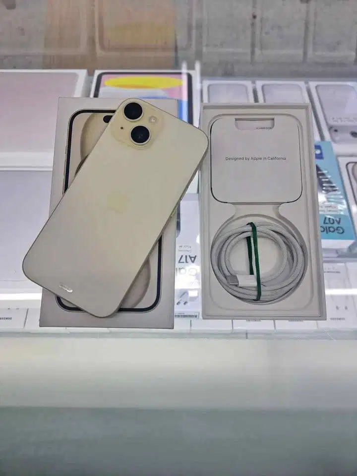 Second IPhone 15 256GB Yellow Garansi IBOX ON 11 Oktober 2026 Mulus Li