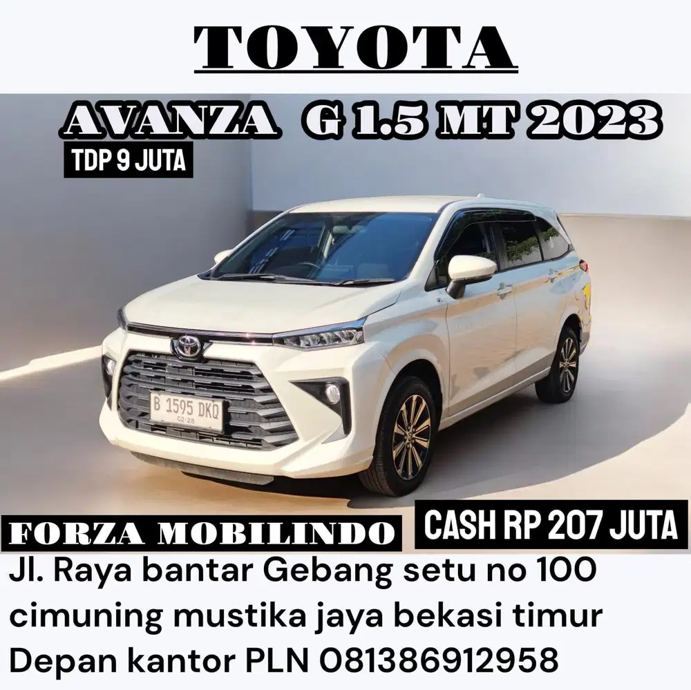 AVANZA G 1.5 MT 2023