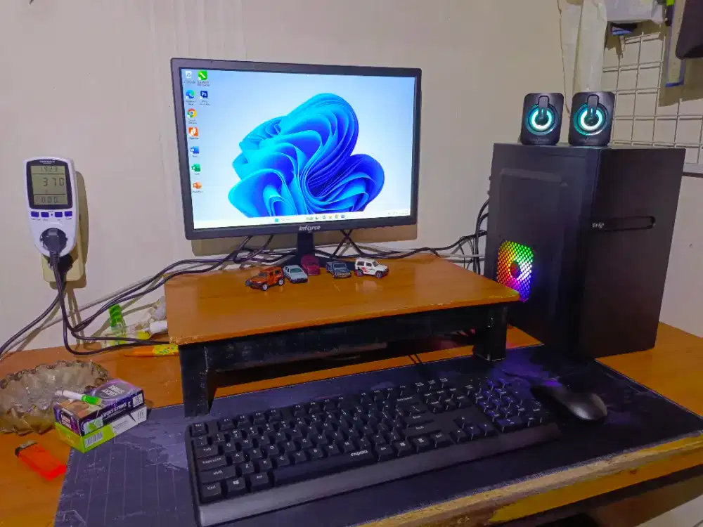 PC fullset baru bisa desain edit, ccok percetakan rumah, kantor admin