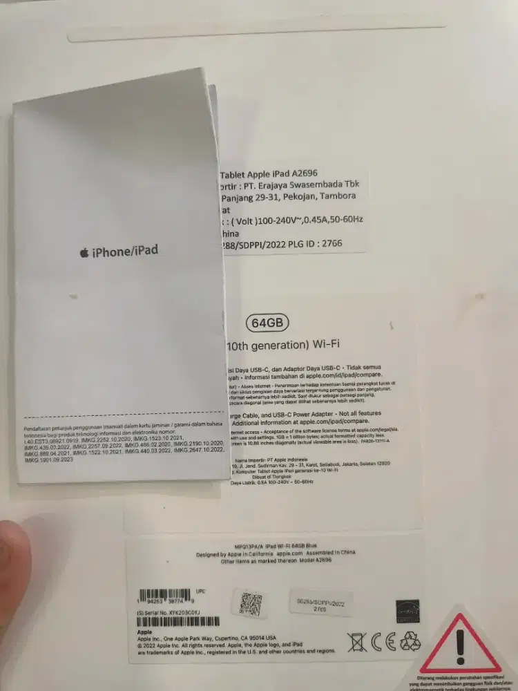 Ipad gen 10 blue 64gb