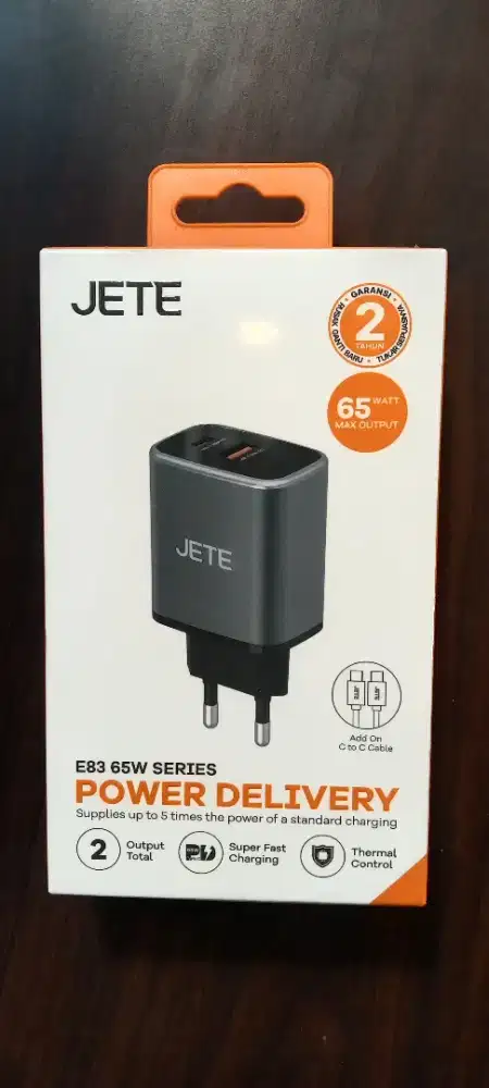 Kepala Charger JETE E83 65W
