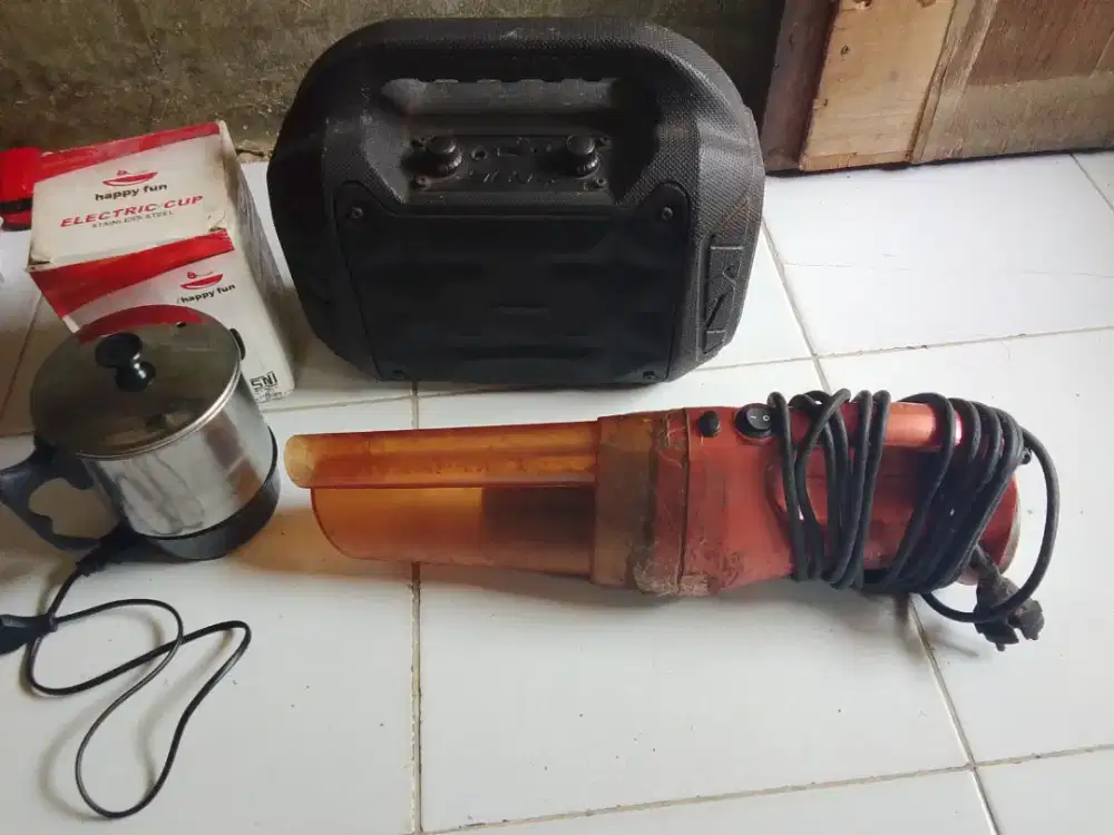 Jual vacum cleaner, speaker bluetooth dan elektronik cup,