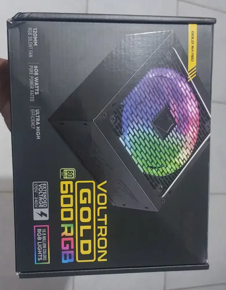 Power Supply Armaggeddon Voltron Gold 600 RGB 80 Plus Gold
