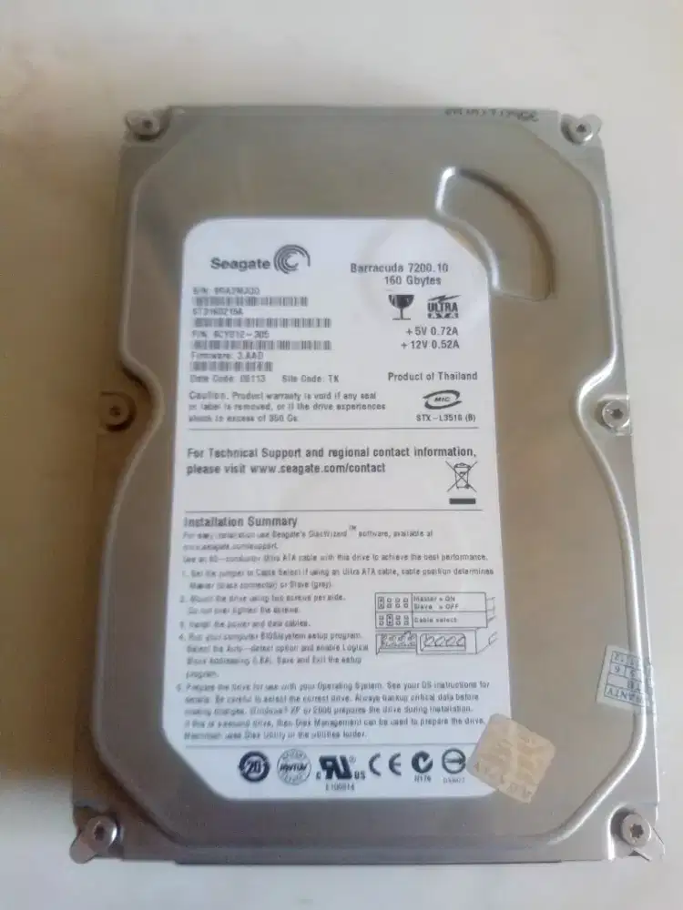 Hardisk Seagate ATA 80 gb & 160 gb