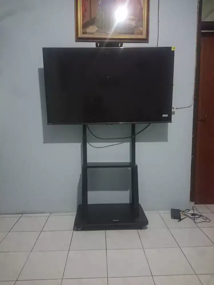 Hasil Pasang Bracket TV STANDING 32 - 60 Inch UNIVERSAL LED LCD TV