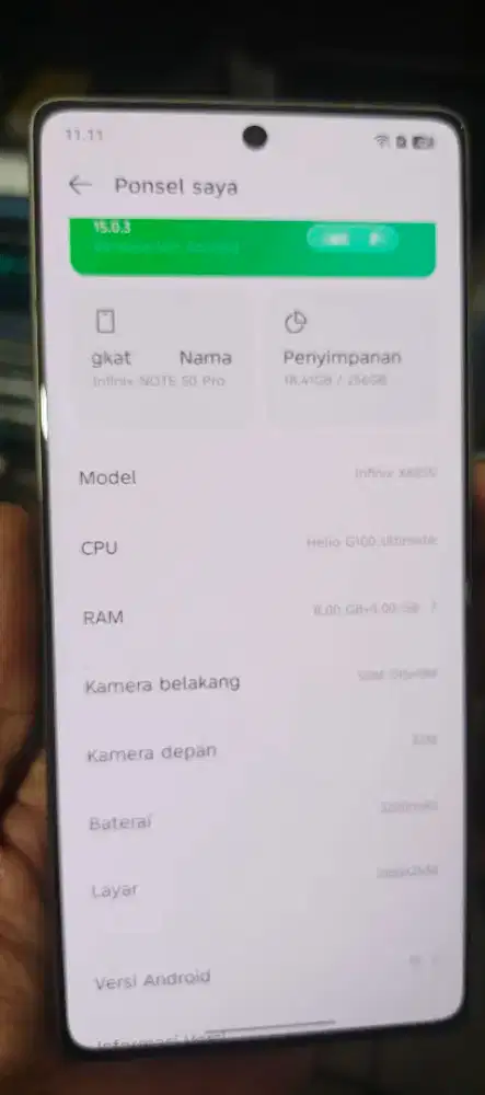 LCD infinix note 50pro x6855 original copotan