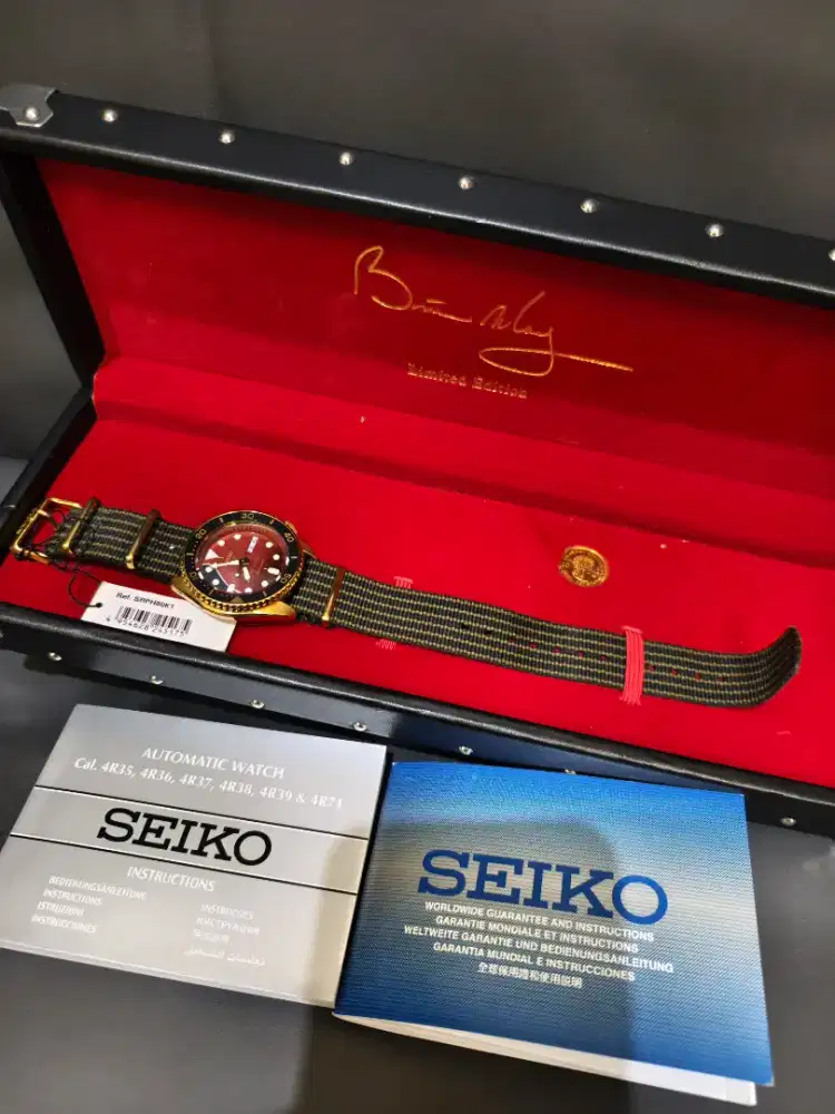 Jam Seiko SRPH80K1 Brian May Limited Edition Original