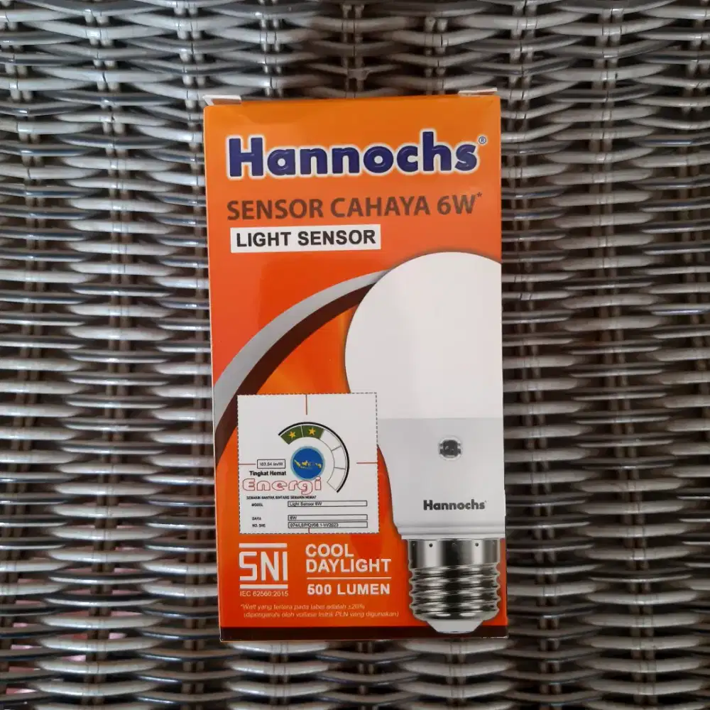 Hannoch lampu sensor cahaya 6 watt