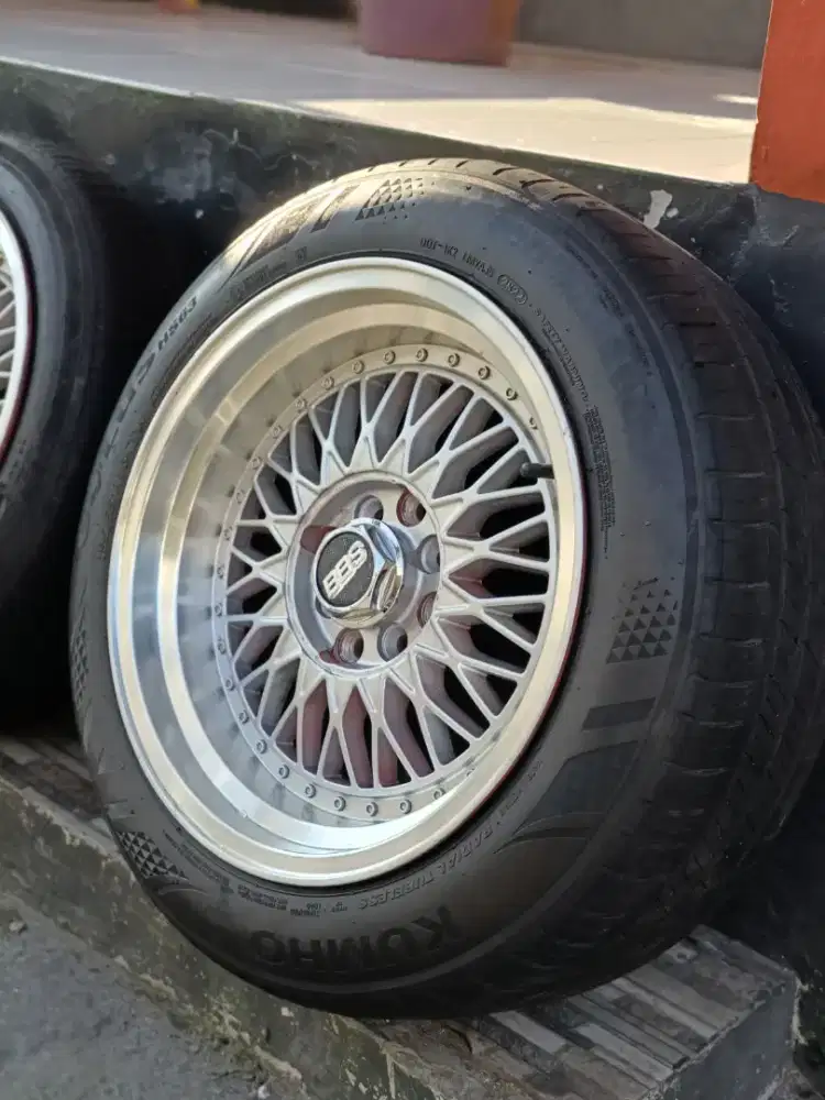Velg bbs ring 16rb plus ban, doble pcd, semua jenis mobil