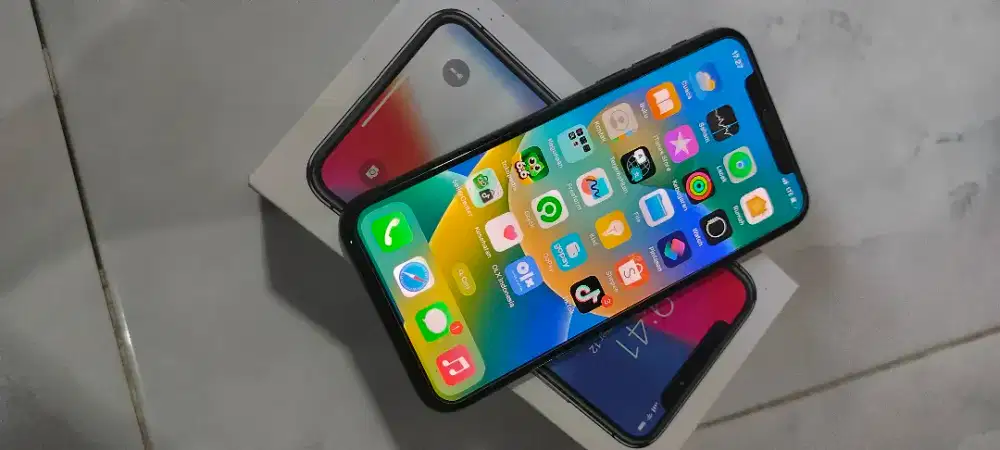iPhone X 256gb bekas inter lengkap Normal siap reset pabrik BH 95%
