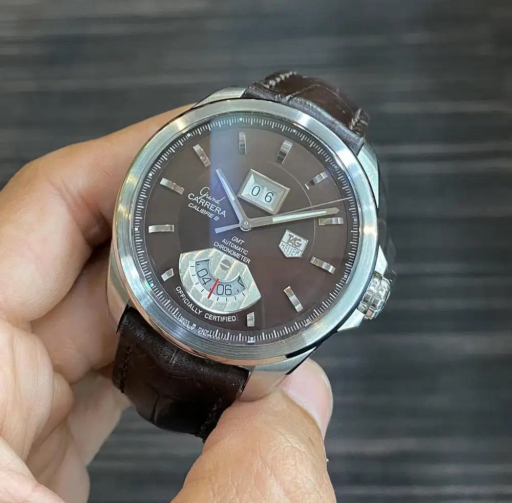 Tag Heuer Grand Carrera Grande Date GMT WAV5113 Automatic 42.5mm