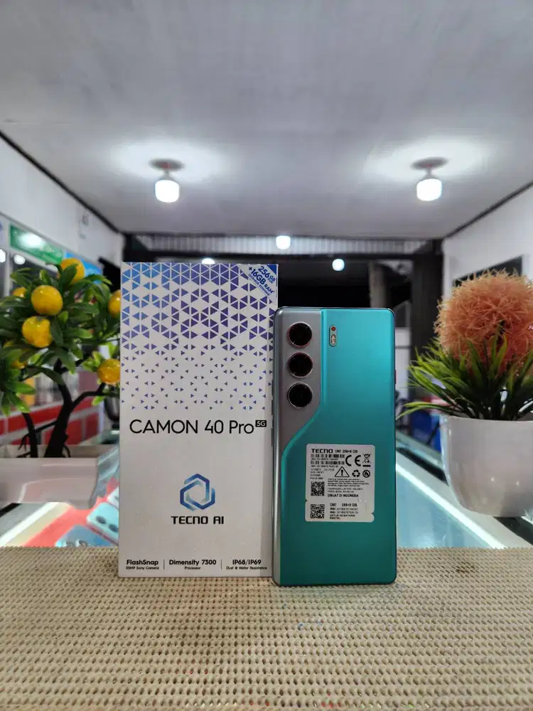 Tecno Camon 40 Pro 5G Ram 8+8Gb/256Gb Fulset Mulus Ori 100% Bergaransi