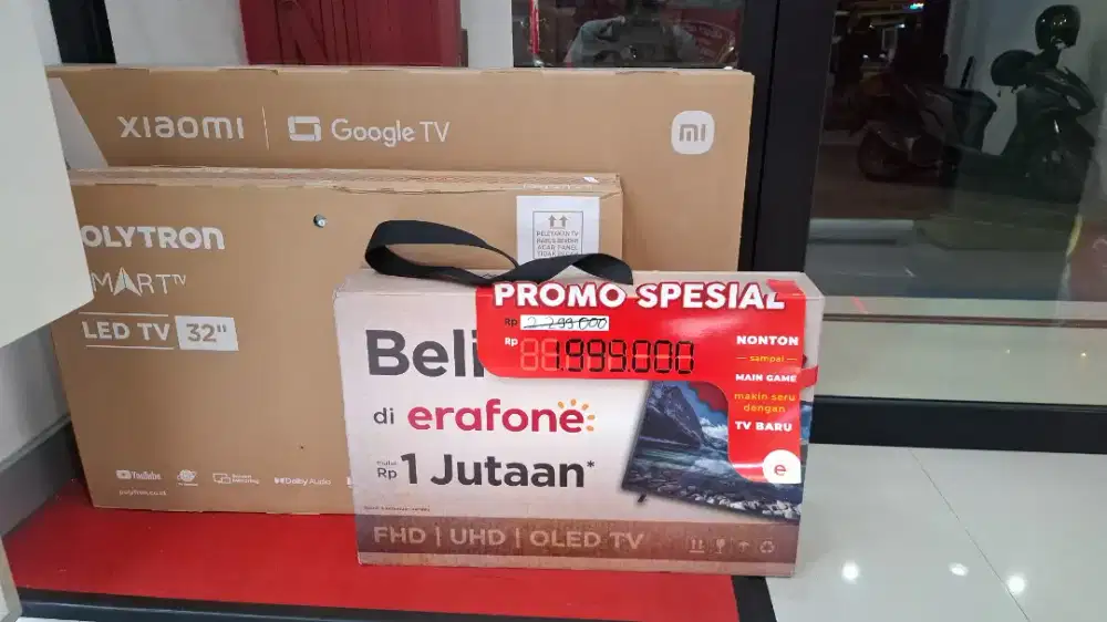 TV MURAH CUMA DI ERAFONE 1JTAN AJA BISA CICILAN 0% TANPA BUNGA